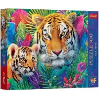 Trefl Puzzle 500 pièces « Tea Time » : Les tigres de la jungle –