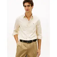 Tommy Hilfiger Chemise 'FLEX' beige clair / bleu clair