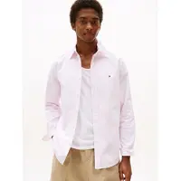 Tommy Hilfiger Chemise 'Regular Fit Stripe' rose pastel / blanc