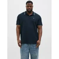 Jack & Jones Austin Plus Size Polo à manches courtes Bleu 4XL Hommes Bleu 4XL