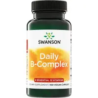 Swanson Health Daily B-Complex, vitamines B, 100 gélules végétales
