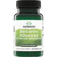 Swanson Health , Berbérine Avancée Absorption Améliorée, 30 Gélules Végétales