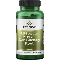 Swanson Health , Racine de Ginseng Rouge Coréen Spectre Complet, 400 mg, 90 Gélules