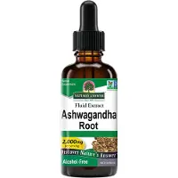 Natures Answer , Racine d'Ashwagandha, Extrait Fluide, Sans Alcool, 2 000 mg, 2 fl oz (60 ml)