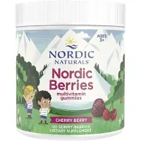 Nordic Naturals , Multivitamines Gummies Nordic Berries, 3 Ans et Plus, Cerise-Baie, 120 Baies Gélifiées