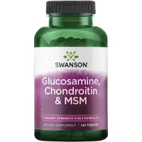 Swanson Health Glucosamine, Chondroïtine & MSM, 250/200/150mg - 120 tabs