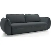 Selsey Cutie - Canapé 3 places avec fonction sommeil & espace de rangement, velours Easy-Clean, graphite