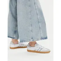 Adidas Originals Baskets basses 'Samba' pierre / argent / blanc