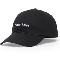 Calvin Klein Logo Embroidery Baseball Cap Noir