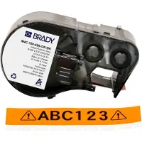 Brady M4C-750-595-OR-BK ruban vinyle 19,05 mm x 7,62 m (d'origine) - noir sur orange