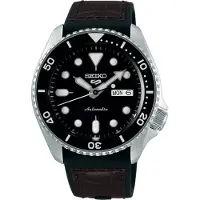 Seiko 5 Sports SRPD55K2 Montre homme automatique à cadran noir
