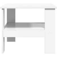 vidaXL Table basse blanche 57 x 55 x 45 cm Bois composite