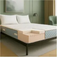 11.11 SRLS Leo | Matelas Orthopédique Double 140 x 190 cm en Waterfoam et Mémoire de Forme | Hauteur 22 cm | Dispositif Médical Classe 1 | Hypoallergénique et Anti-acariens | Fabriqué en Italie