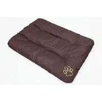 HOBBYDOG Coussin pour chien Matelas pour chien Lit pour chien Lit pour animal Coussin pour chien Lit pour chat - Eco - 90 x 60 cm [Taille : L] - Marron