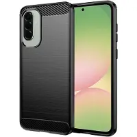 Techsuit - Carbon Silicone - Samsung Galaxy A56 5G - Black (Samsung Galaxy A56 5G), Coque pour téléphone portable, Noir
