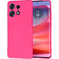 Techsuit - SoftFlex - Motorola Edge 50 Pro - Hot Pink (Motorola Edge 50 Pro), Coque pour téléphone portable, Pink