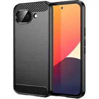 Techsuit - Carbon Silicone - Google Pixel 10a - Black (Google Pixel 10a), Coque pour téléphone portable, Noir