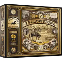 Theory11 Yellowstone Puzzle 1000 Pieces Marron