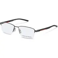 Porsche Design Lunettes de Vue - - P8745 - Métal - Gris/Vert - 58/17/145