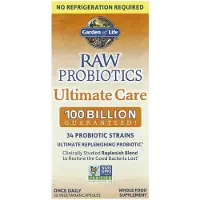 Elämän puutarha,Garden of Life , Probiotiques RAW Soin Ultime, 30 Capsules Végétariennes