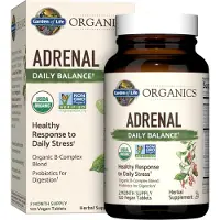 Garden of life , MyKind Organics, Surrénales, Équilibre Quotidien, 120 Comprimés Végétaliens