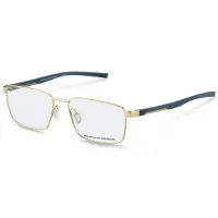 Porsche Design Lunettes de vue - - P8744 - Monture métal doré - Détails bleus - 57/16/145