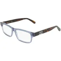 Ferragamo Lunettes de vue - - SF3061 - Bleu transparent - Acétate - 56/15/150