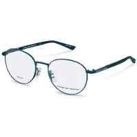 Porsche Design Lunettes de vue - - P8731 - Métal rond - Bleu/gris - 53-18-145 (Mixte)