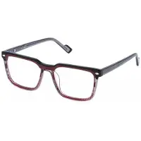 Sting Lunettes de vue - - VST542 - Rosso striato lucido - Acétate - 53/17/145