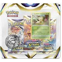 The Pokemon Company Pokemon Étoiles Brillantes : Leafeon 3-Pack Blister