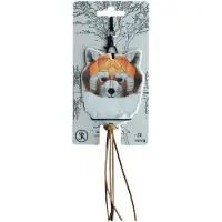 SmartaSaker Unisexe, Porte-clés, Panda rouge, Orange, Rouge, Gris, Blanc, Argent