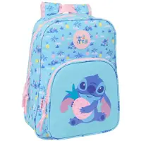 Safta Sac à dos Disney Stitch, motif vagues, personnalisable, 34 cm