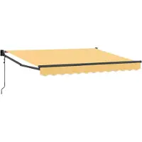 vidaXL , store enroulable, couleur sable, 3 x 2,5 m, polyester et métal