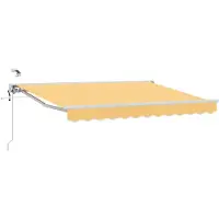 vidaXL Auvent électrique rétractable , couleur sable, 5 x 3 m