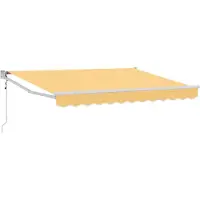 vidaXL , store enroulable, couleur sable, 3,5 x 2 m, polyester et métal
