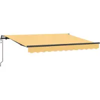 vidaXL , store enroulable, couleur sable, 3,5 x 2 m, tissu