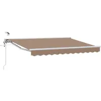vidaXL Auvente électrique rétractable , couleur taupe, 4,5 × 3 m