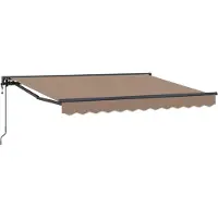 vidaXL Auvent électrique rétractable , couleur taupe, 4 x 2 m