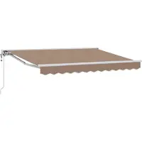 vidaXL Auvent électrique rétractable , couleur taupe, 5 x 3 m