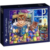 Blue Bird Puzzle Histoires du Soir pour les Chatons - 1000 pièces