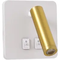 Immax GOAL 2 Interrupteurs, applique murale design à LED 7 W, BLANC + OR