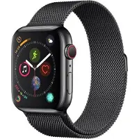 Devia Bracelet élégant milanais pour Apple Watch 41mm/ 40mm/ 38mm space black (20 mm, Acier inoxydable), Sangles de montre, Noir