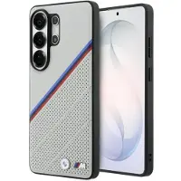 BMW Case Tricolor Metal Logo MagSafe for Samsung Galaxy S26 Ultra grey (Samsung Galaxy S26 Ultra), Coque pour téléphone portable, Gris, Argent