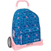 Safta Evolution Stitch Lio 20.79l Wheeled Backpack Bleu Enfants
