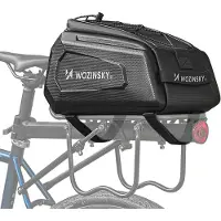 Wozinsky Sacoche de vélo WSR-01B pour porte-bagages 9 L imperméable Noir