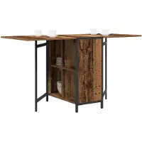 vidaXL Table de salle à manger 144 x 60 x 75 cm, bois reconstitué, aspect bois ancien, rectangulaire