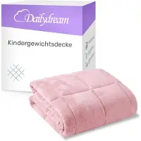 Nivion Couverture lestée pour enfants en polaire moelleuse - Polaire rose / 2,5 kg / 90 x 120 cm - Couverture lestée