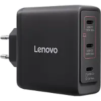 Lenovo Multi-Port USB-C 100W GaN-Ladegerät/ Netzteil Schwarz inkl. USB-C Kabel (1,8m) (100 W), Alimentation pour notebook, Noir