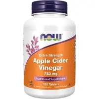 Now Vinaigre de cidre de pomme, extra fort 750 mg 180 comprimés