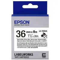 Epson LK-7WBVS ruban pour câble 36 mm (d'origine) - noir sur blanc
